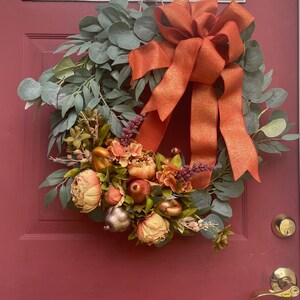 Fall wreaths, Fall Door Wreath, Front door decor, Home Decor, Office Decor, Rustic wreaths, Autumn wreaths, Thanksgiving wreath, Home decor
