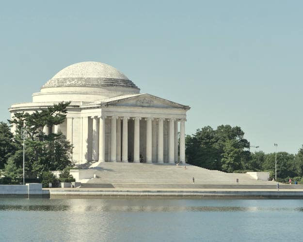 DC photography print, Washington DC, Jefferson Memorial photo, architecture art, DC wall decor, travel gift, large wall art, black and white
