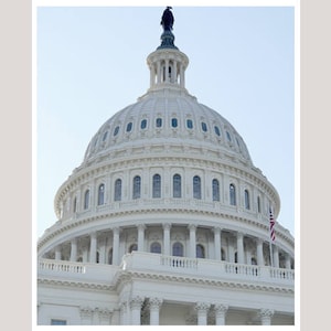 Washington DC wall art, US Capitol photography, Capitol Hill building Dome, dc art print, architecture DC wall decor picture, black & white