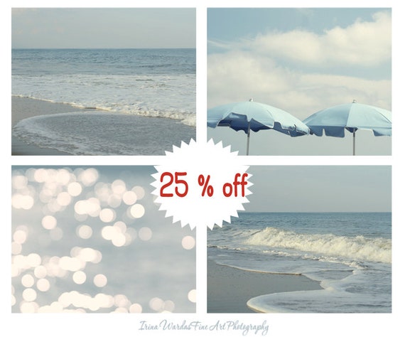 Pale Blue Wall Art Coastal Wall Art Set 4 11x14 Nautical Pictures Pastel Beach Photography Light Blue White Art Cottage Bedroom Wall Decor