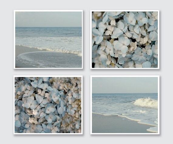 Shabby Chic Decor Set Pastel Blue Bedroom Wall Art Cottage Chic Art Ivory Pale Blue Bathroom Print Set 4 Light Blue Bedroom Photographs