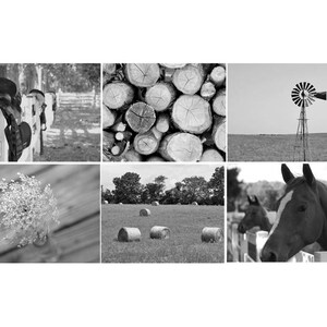 Black and white farmhouse decor, country primitive home decor, gallery wall art set of 6 prints rustic farm house wall art photography