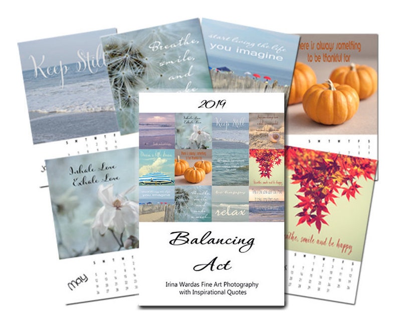 Inspirational Calendar 2019 Desk With Easel Stand Image 0