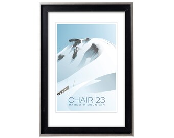 Chair 23 Mammoth Mountain Original Ski Poster/Print, Vintage-Style Travel Poster