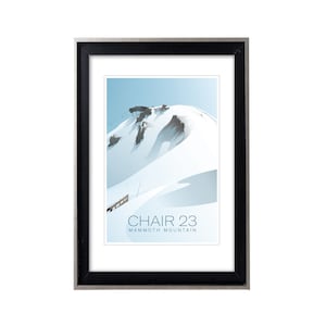 Silla 23 Mammoth Mountain Póster/impresión original de esquí, póster de viaje de estilo vintage