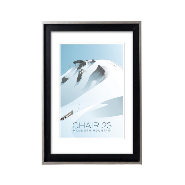 Chair 23 Mammoth Mountain Original Ski Poster/Print, Vintage-Style Travel Poster