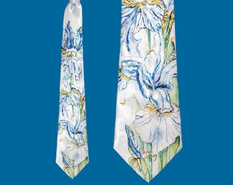 So Stately Iris Necktie