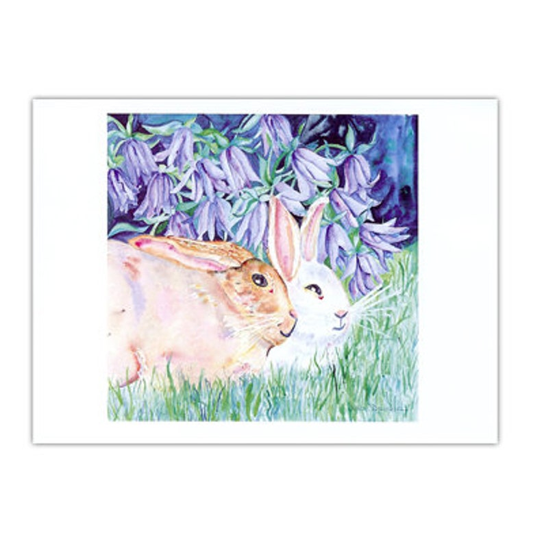 Blue Bunny Day Note Cards