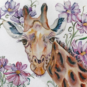 Cosmic Force (Giraffe) Ceramic Tile - 8x8 inches