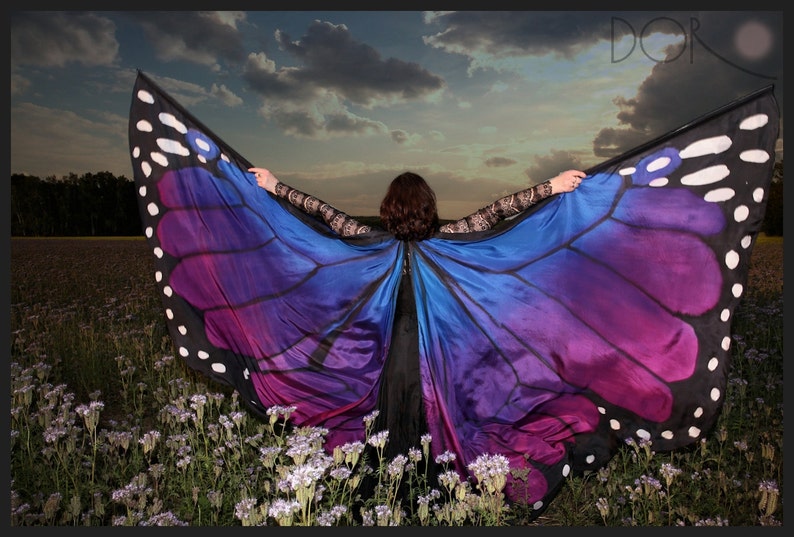 Hand Painted 100 Silk Isis Wings. Unique Wings Made to Order. Etsy