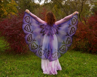 Fee Schmetterling Flügel. Flügel in schattierten Farben von türkis, petrol und mint. Versandfertig