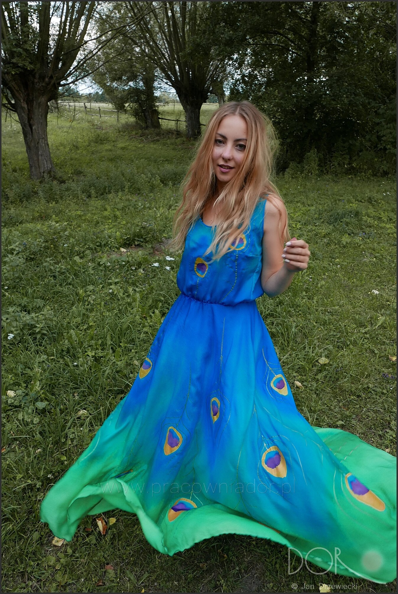 modest blue prom dresses Modest Dusty Blue Prom Dresses Mermaid Slit Floor Length Sleeveless Sp
