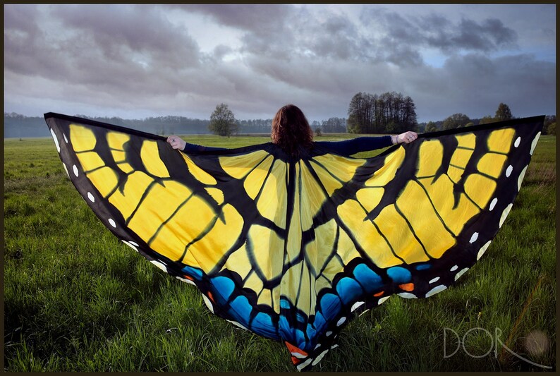 Swallowtail Hand-Painted  Butterfly Ring