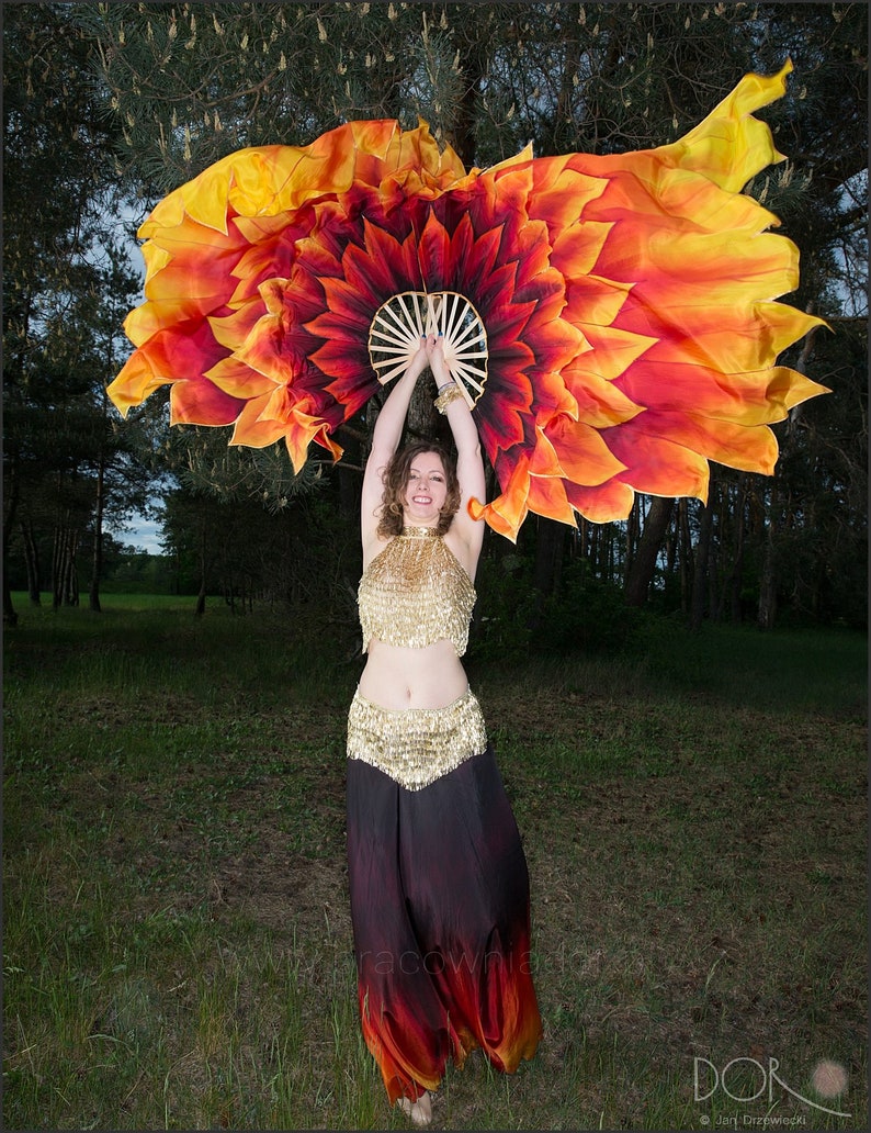 Phoenix Bird Fan Veils in Xl Size. - Etsy