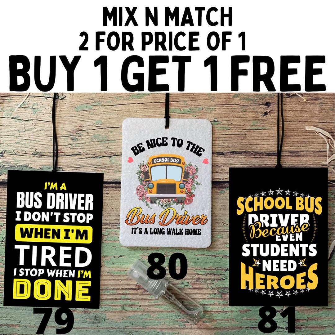 Air Freshener, Buy 1 Get 2, Car Air Freshener, Bus Driver Air Freshener