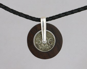 Men's Silver Centimes Necklace