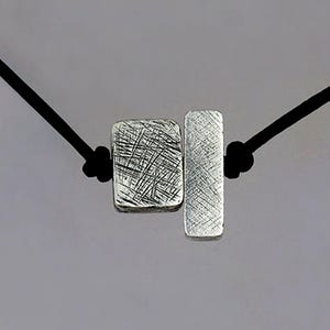 Men&#39;s Silver Tablet Necklace