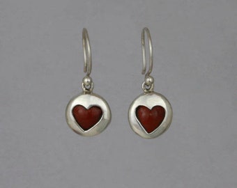 Silver Baby Heart Earrings