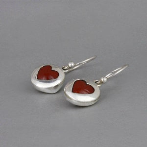 Silver Baby Heart Earrings image 2
