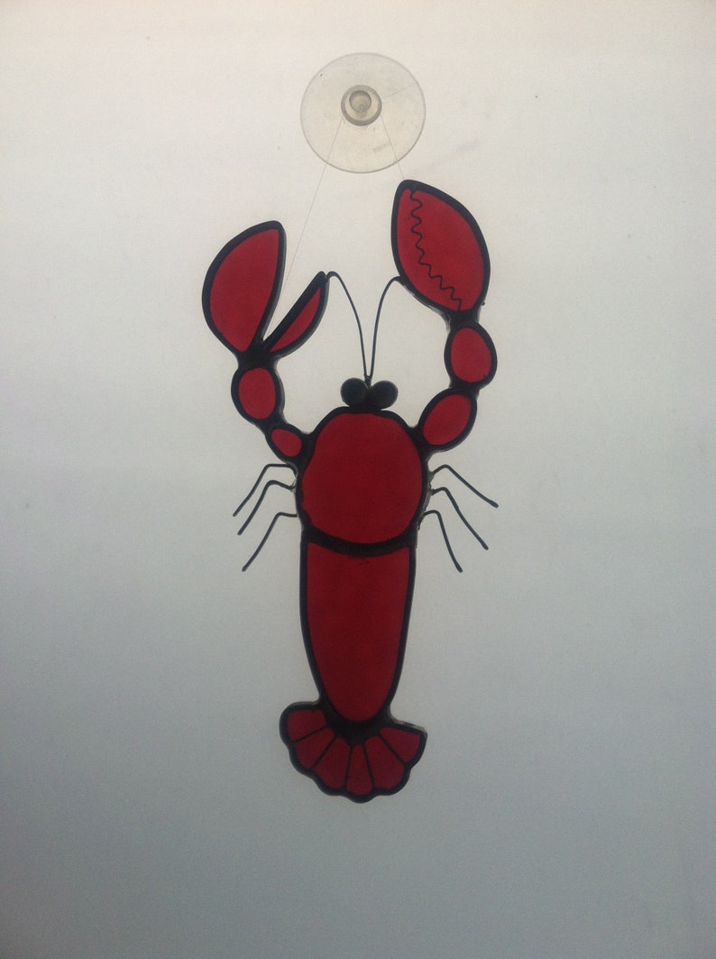 Stained Glass Lobster 204 Suncatchers Garden Decoration