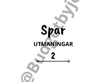 Sparutmaningsbok | 6 Sparutmaningar | Budget | Spara