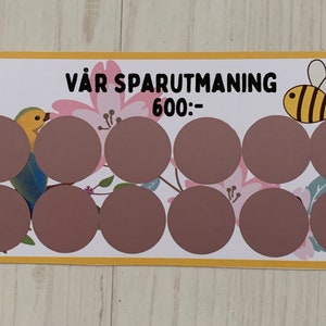 Skrap sparutmaning Vår, Sommar, Höst, Jul en winter Spara 600 tot 1000: Spartmaning afbeelding 2