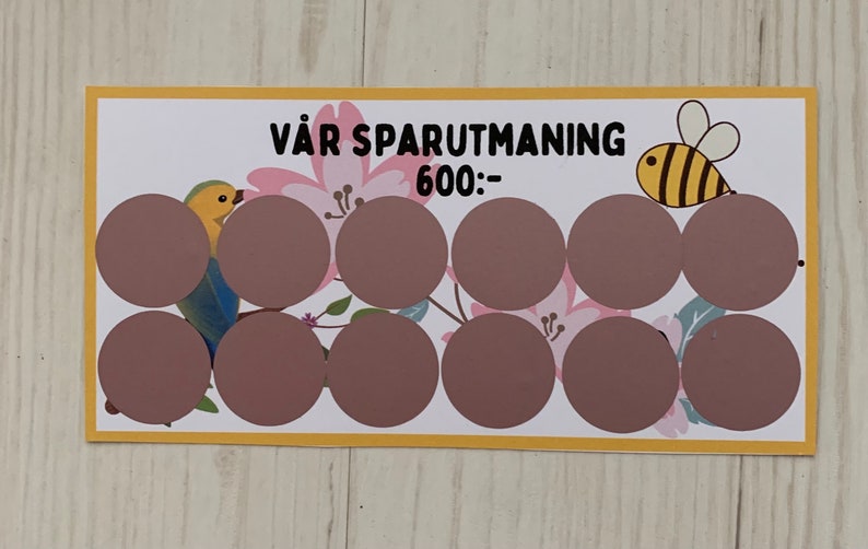 Skrap sparutmaning Vår, Sommar , Höst, Jul och vinter Spara 600 till 1000: Sparutmaning image 2