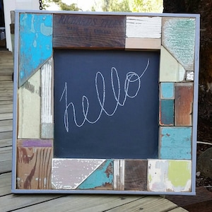 Wood Chalkboard made from Reclaimed Wood