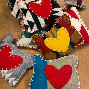 Oregon shaped Lavender Sachet made from Pendleton Wool