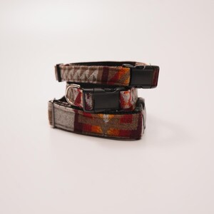 Smith Rock Dog Collar made from Pendleton wool - Wool Dog Collar - Navajo inspired