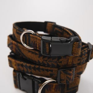 Ape Caves Made from Pendleton Wool Dog Collar. Earthy Dog Collar