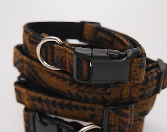 Ape Caves Made from Pendleton Wool Dog Collar. Earthy Dog Collar