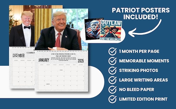 Trump 2026 Trump Wall Calendar - Etsy