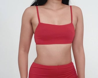 HEMP bralette, hemp crop top, hemp organic cotton, eco fashion, active wear