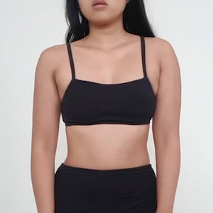 HEMP bralette, hemp crop top, hemp organic cotton, eco fashion, active wear