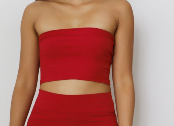 cotton bandeau tube top