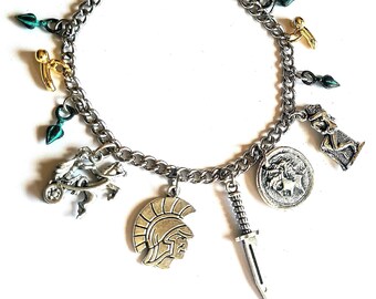 Roman Debauchery Bracelet  /  Roman Themed Charm Bracelet