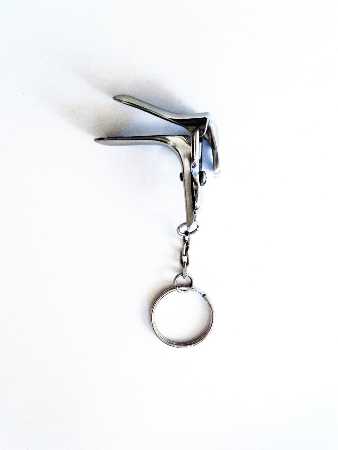 GYN Speculum Keychain /  Surgical Instrument Keychain / Realistic Articulated Speculum / Novelty Keychain