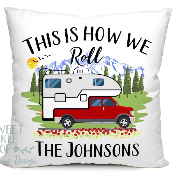 Camper Pillow Etsy