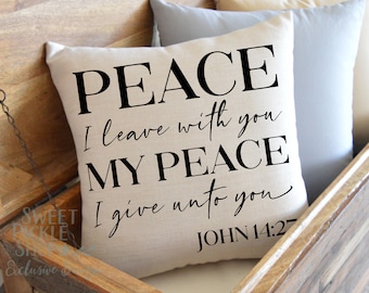 Peace I Leave With You {Cushion Cover} Peace I Leave With You {Cushion Cover}
