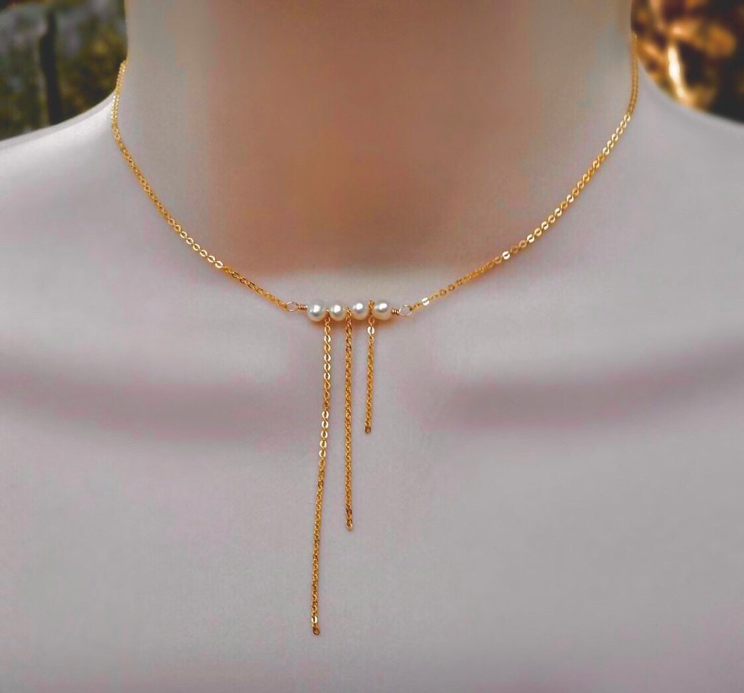 ネックレス・ペンダント TATIANA Classic pearl choker necklaceNZ1042 14k gold field ☆TATIANA☆ Classic Pearl Choker NecklaceNZ1042 14k Gold Fil