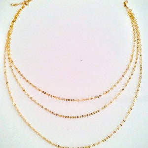 The Flutter Twilight Chains from Season 8 in 18k gold plate, 14k gold fill, 14k gold,  silver rhodium plate or sterling silver