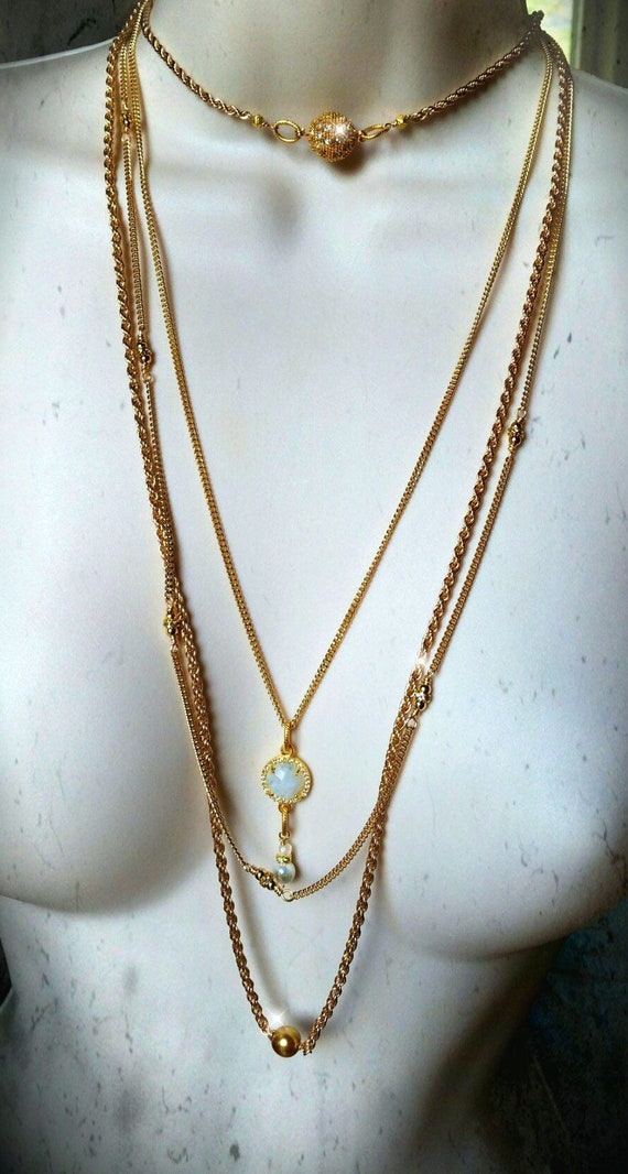 Stassi's Season 6 WWHL Gold Rope Multi Chains 18k gold fill