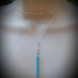 Kristen's Wrappable Turquoise Y Necklace image 1