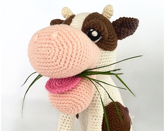 Cow Crochet pattern amigurumi PDF file in Dutch or English