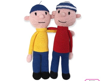 Haakpatroon Buurman en Buurman amigurumi pdf  Nederland en Engels