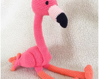 Flamingo amigurumi knuffel speelgoed