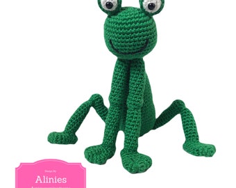 Frog amigurumi PDF crochet pattern Dutch and Englisch