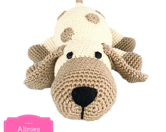 Dog with dots amigurumi PDF pattern crochet Englisch and Dutch