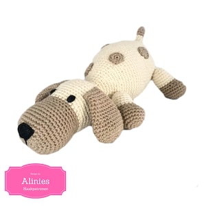 amigurumi pattern dog dots crochet pattern PDF tutorial in German(Deutsch) Englisch and Dutch